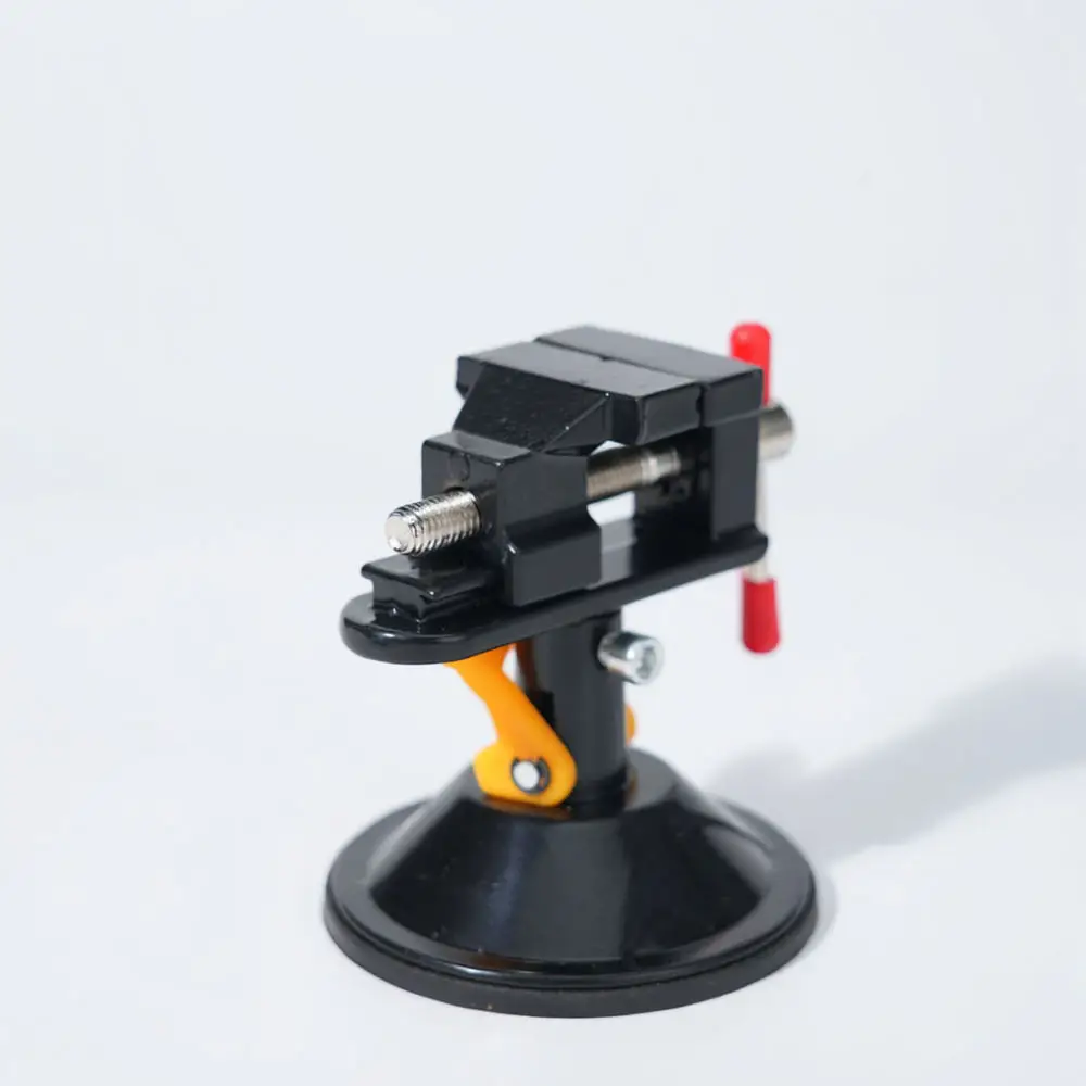 Universal Suction Cup Bench Vise Aluminum Alloy Miniature Table Vise Rotary Clamp For Jewelry Making Model Repairing Tools