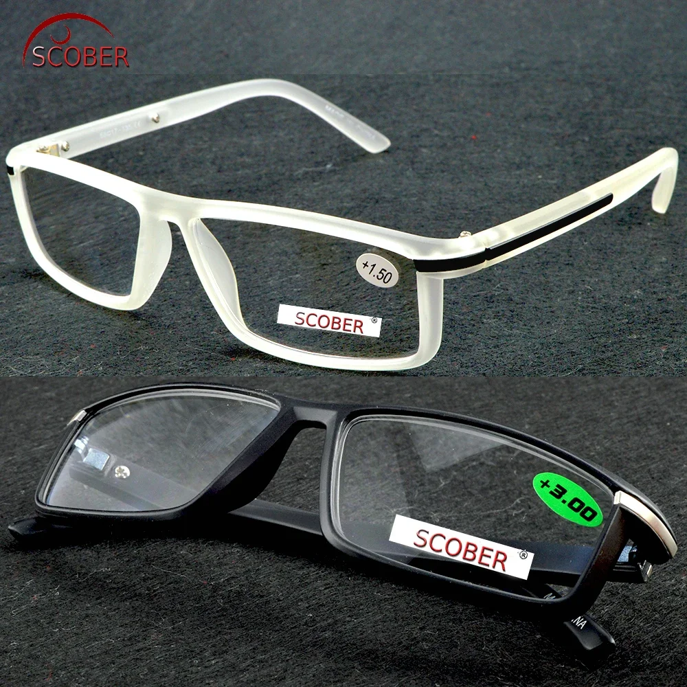 

=scober= Full-rim High Quality Reaging Glasses Retro Vintage Rectangle Clear Or Eyeglasses +1 +1.5 To +3.5 Custom Lens