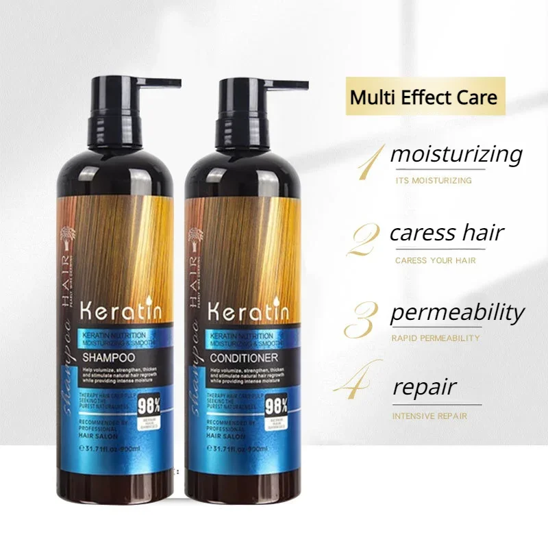 Keratin Shampoo Conditioner Hairmask Kit Repair Dry Damaged Moisturizer Smoothing Haircare Set Treatment Shampoo E Condicionador