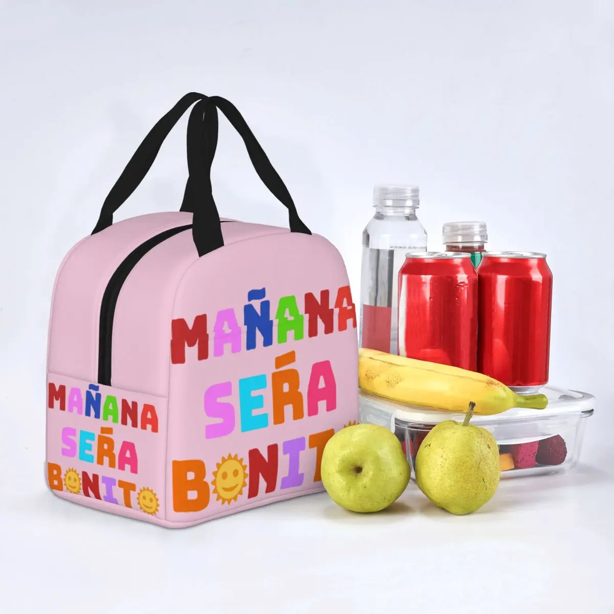 Karol G Manana Sera Bonito Insulated Lunch Bag High Capacity Meal Container Cooler Bag Lunch Box Beach Picnic Food Storage Bags