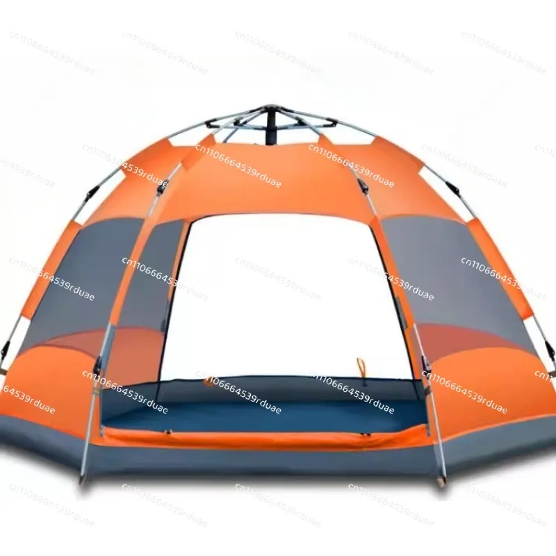 

Tent Outdoor Sunscreen Thickened Rainproof Double Layer 3-5 People Family Camping Park Beach Automatic Tent