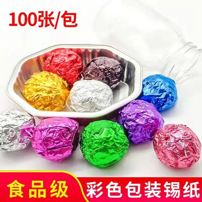 DIY Colored Tin Foil Puer Xiaotuo Tea Packing Paper 6g/pcs Yunnan Pu'er Small Tea Cake Universal Pack Paper Mix Type Combination
