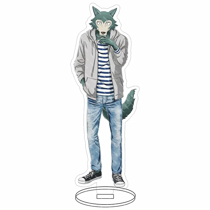 16CM Anime BEASTARS Legoshi Louis Juno Hal Jack Gohin Cos Acrylic Figure Stand Ornaments Desk Decor Exquisite Halloween Gifts