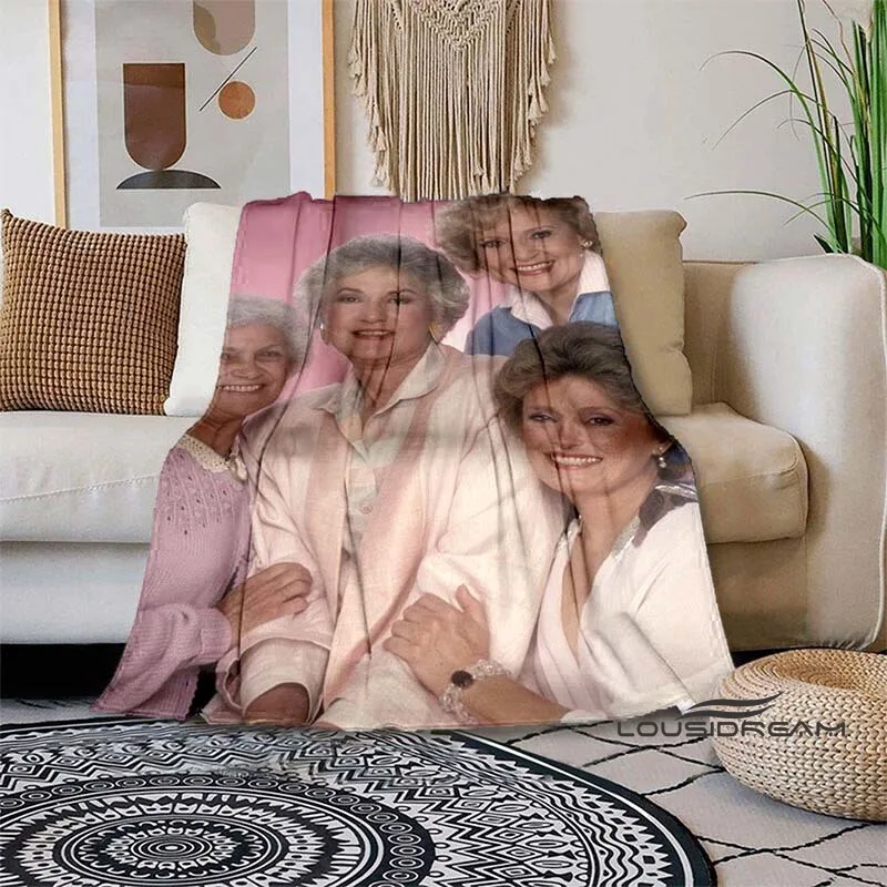 Classic Tv Throw Blanket Golden Girls Friend Ship Flannel Lightweight Plush Fuzzy Cozy Soft Blankets and Throws Custom Blankets2