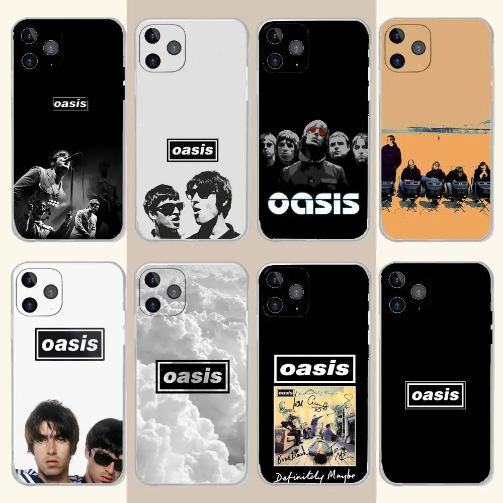 

Band O-Oasis Phone Case For iPhone 16,15,14,13,12,11 Plus,Pro,Max,XR,XS,Plus,E,SE4,Mini Transparent Soft Cover