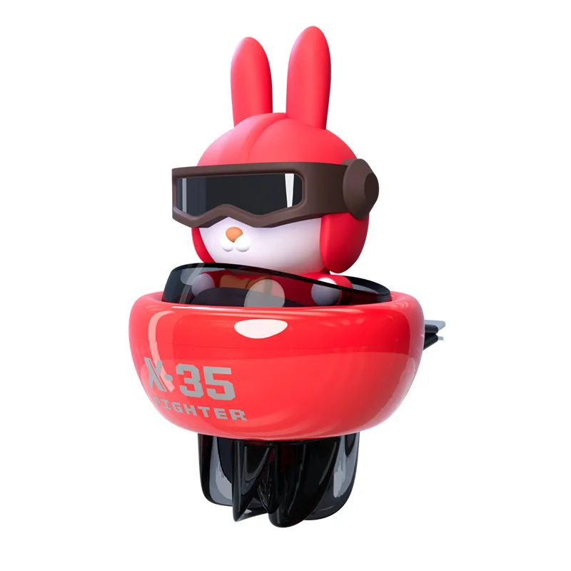 سيارة الهواء المعطر اكسسوارات العطر الكرتون الأرنب الصغير الطيارين سيارة العطور ل منفذ الروائح نكهة سيارة رائحة