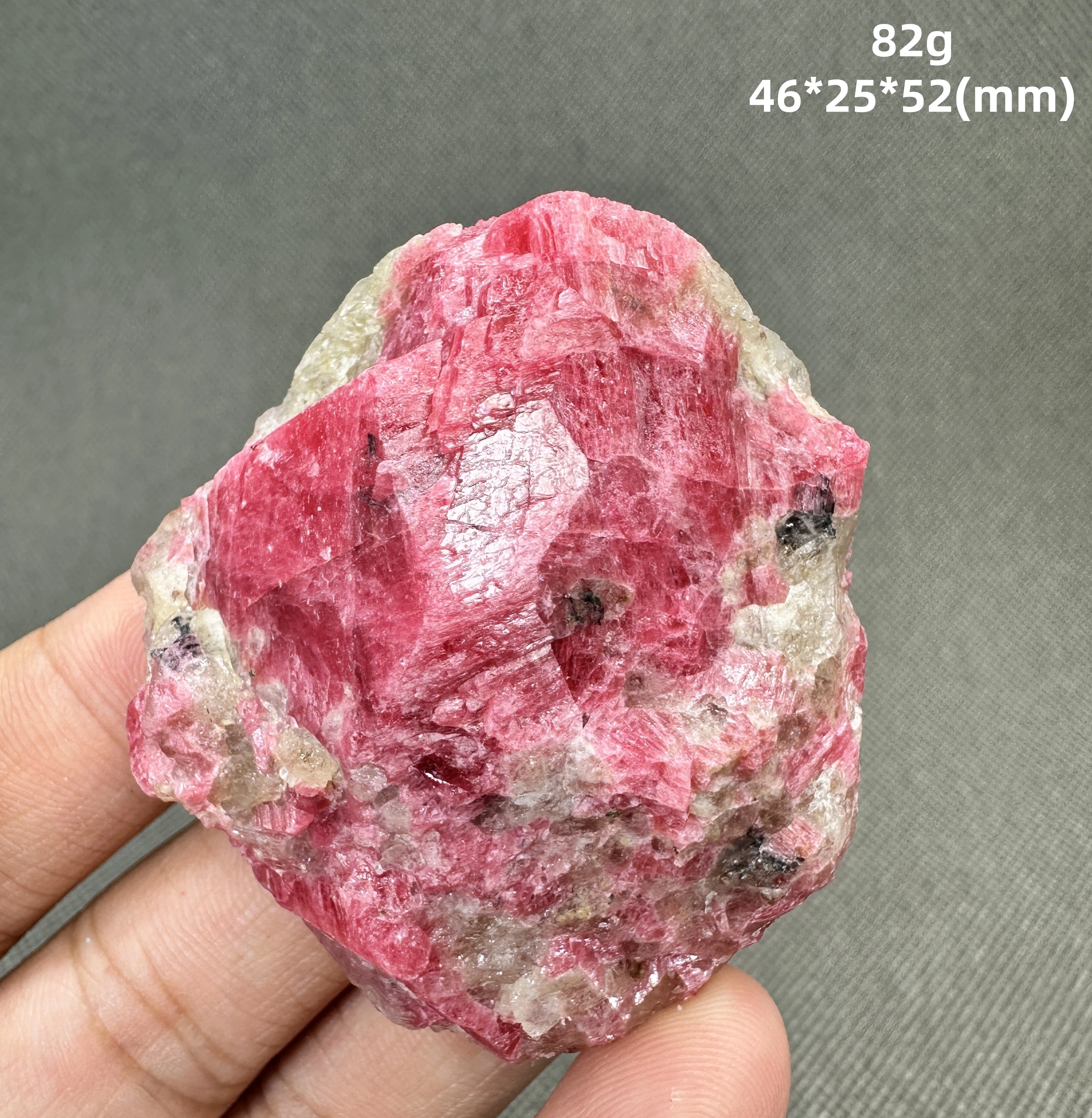 

Natural rare Rhodonite mineral specimen + healing quartz crystals and stones rock gemstone