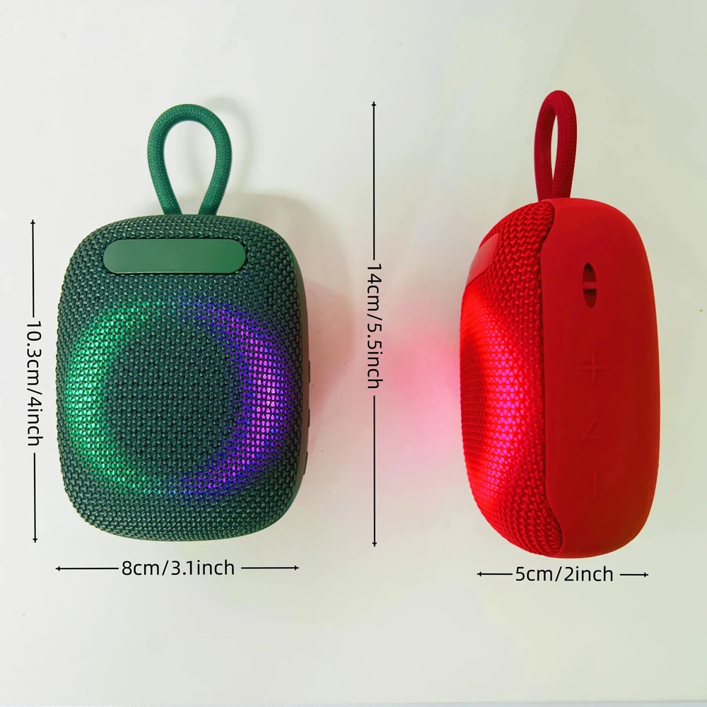 Alto-falante portátil de inserção de cartão sem fio, alto-falante bluetooth à prova d'água ipx7 com graves para piscina, praia, festa, viagem, acampamento