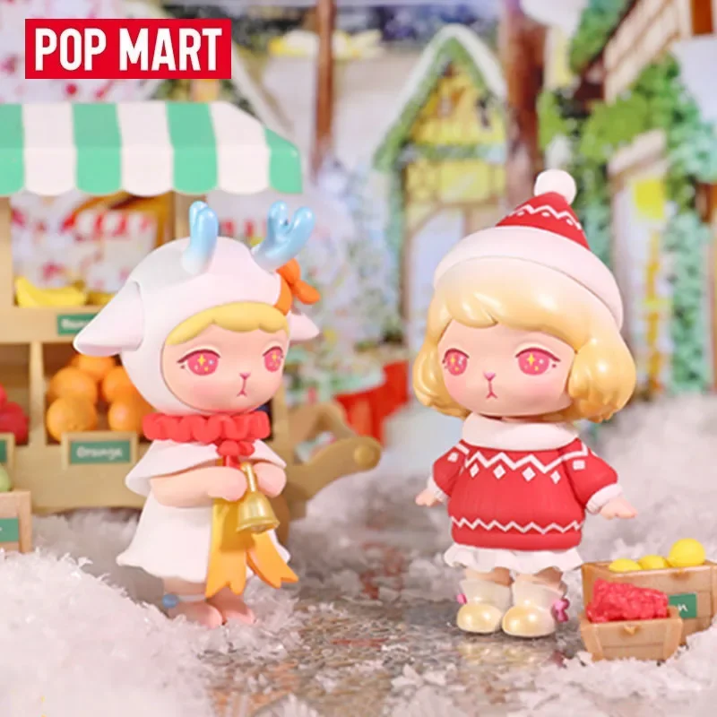 

Pop Mart Bunny Christmas Series Blind Box Guess Bag Mystery Box Toys Doll Cute Anime Figure Desktop Ornaments Gift Collection