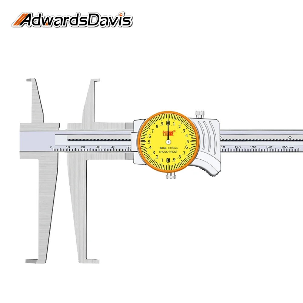 9-150mm 9-200mm 9-300mm High Precision Double Inner Groove Pointer Type With Watch Caliper Groove In Hole Measurement Tools