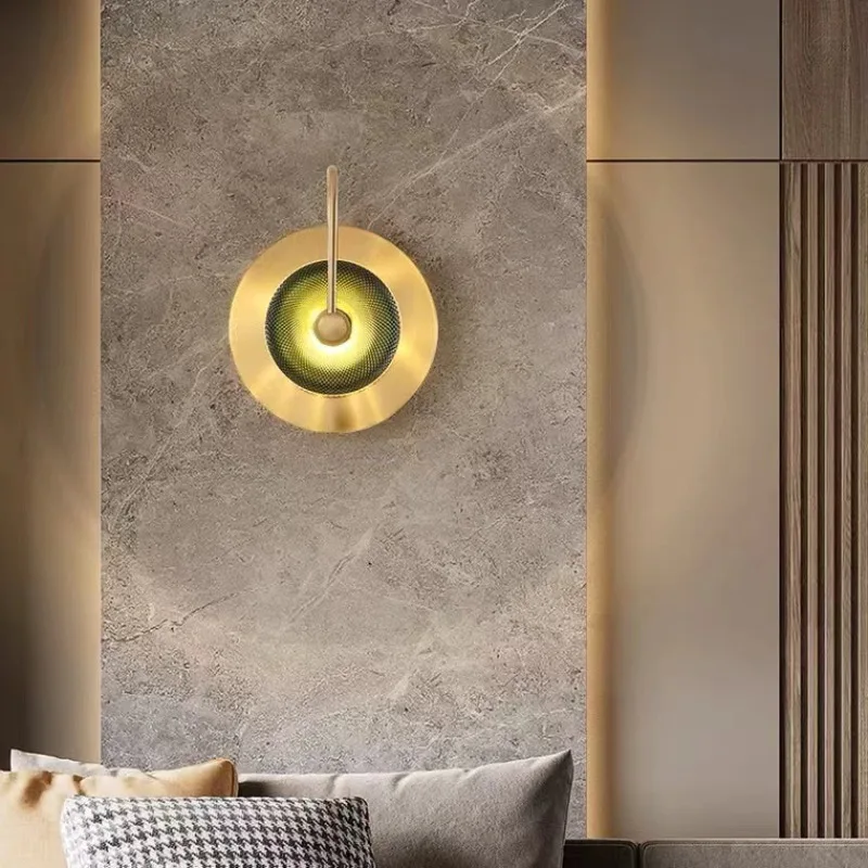 

Nordic Living Room Luxury Background Wall Light Creative Hotel Light Simple Modern Bedroom Designer Bedside Lamps