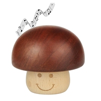 You Are My Sunshine Music Box, Wood Engraved Vintage Cute Mushroom Wind Up Musical Gifts For Boyfriend Woman Husband