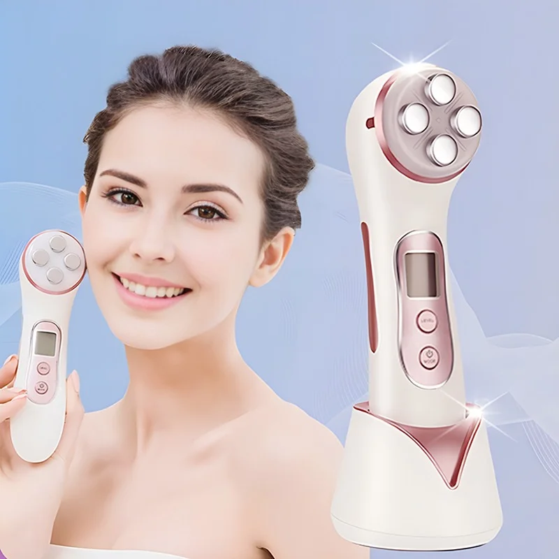 

5 In 1 Facial Massager Microcurrent Facial Tightening lifting facial wrinkle remover toning Beauty Massage Wand