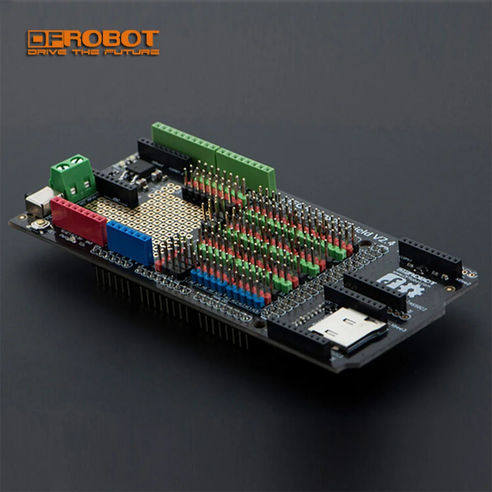 DFRobot Mega Sensor Shield IO Expansion board V2.4 Compatible with Arduino Mega megaADK most Arduino shield headers