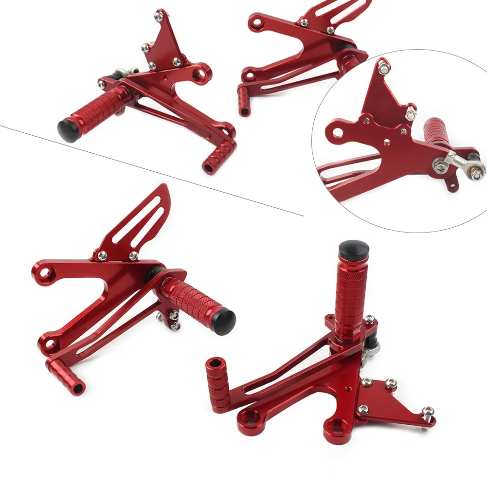 For Honda NSR250 Rear Sets Foot Pegs Pedal Footrest Red Motorcycle Accessories