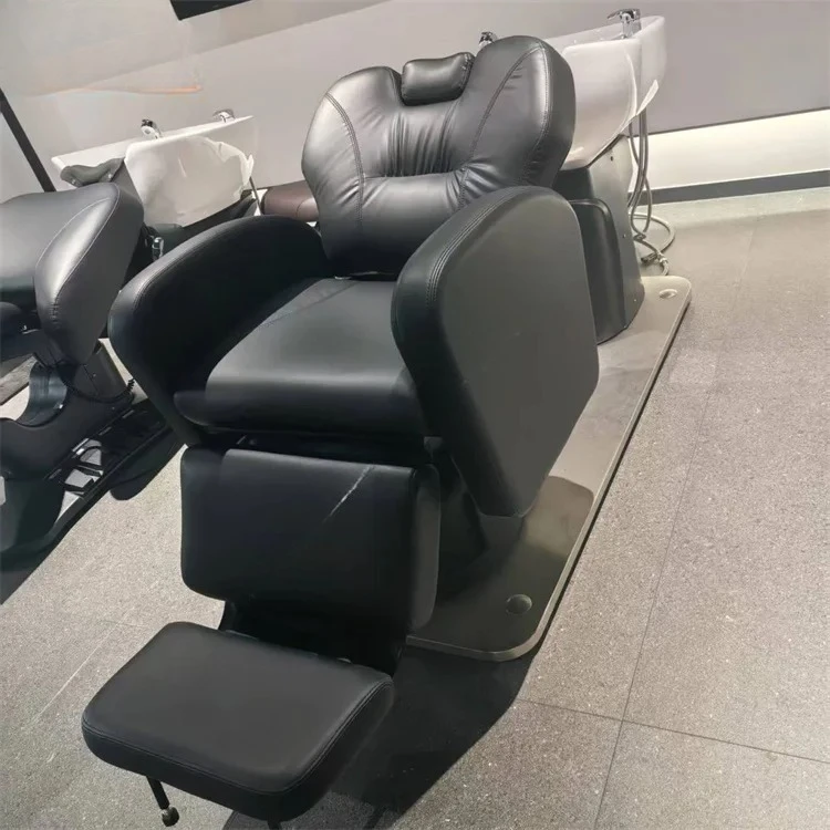 Hot Sale  Head Massage Shampoo Chair Electric Rotation Adjustable Shampoo Chair Salon Furniture Spa