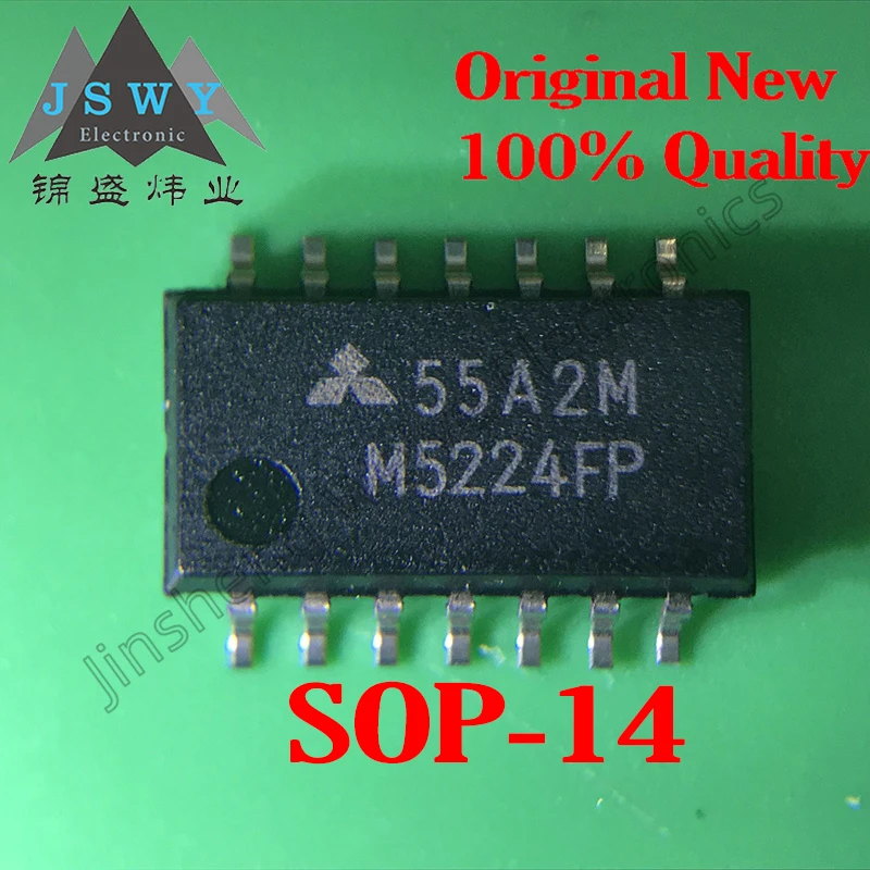 

1~20PCS free shipping M5224FP SMT SOP14 M5224 silk screen 5224 integrated chip IC 100% brand new