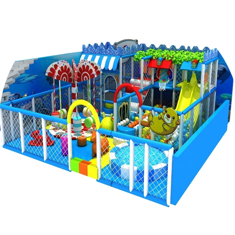 Certified Quality Indoor Playground with Climbing Structures Toddler-friendly Naughty Castle for Shopping Malls