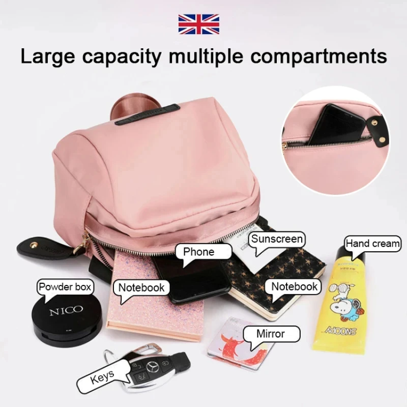 Trendy Women Nylon Chest Crossbody Bag, Waterproof Shoulder Bag, Lightweight and Secure Zipper Purse for Effortless Everyday Sty