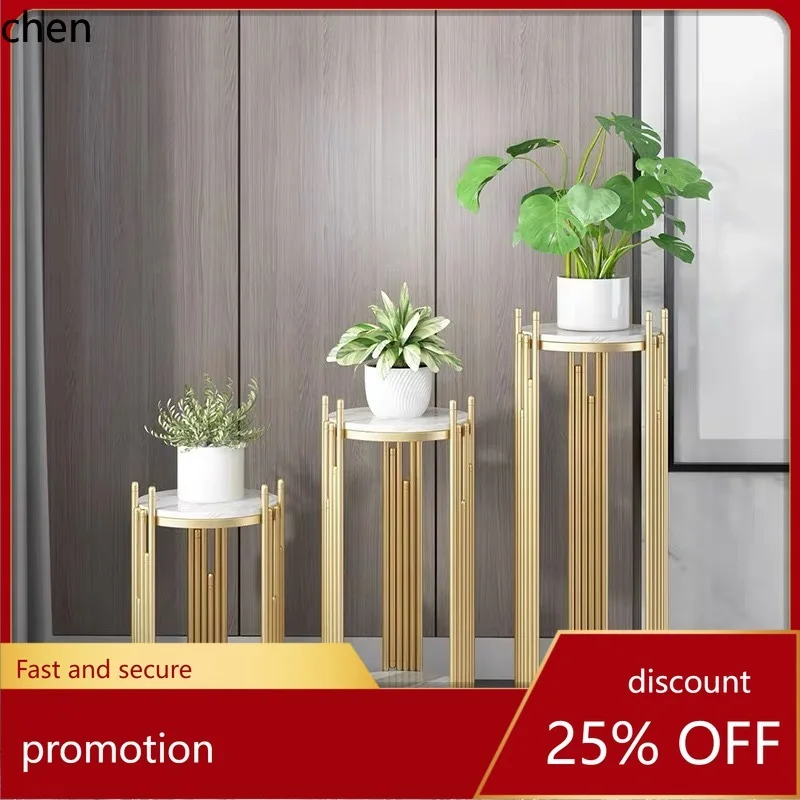 

CZ marble multi-layer flower stand for living room, next to the TV cabinet flower table decoration, balcony flower pot