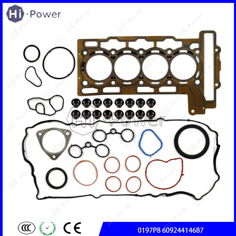 Engine Rebuilding Kits 0197P8 60924414687 For Peugeot RCZ 3008 308CC 408 508 Citroen DS C5 EP6 1.6T Engine overhaul Kit