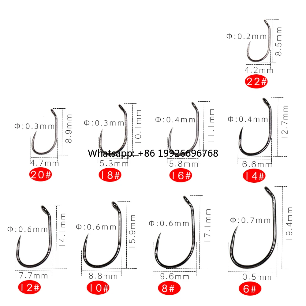 

Wholesale Barbless Jig Hook Fly Tying Hooks Nymph Dry Streamer Wet Caddis Fly Hooks manufacturer
