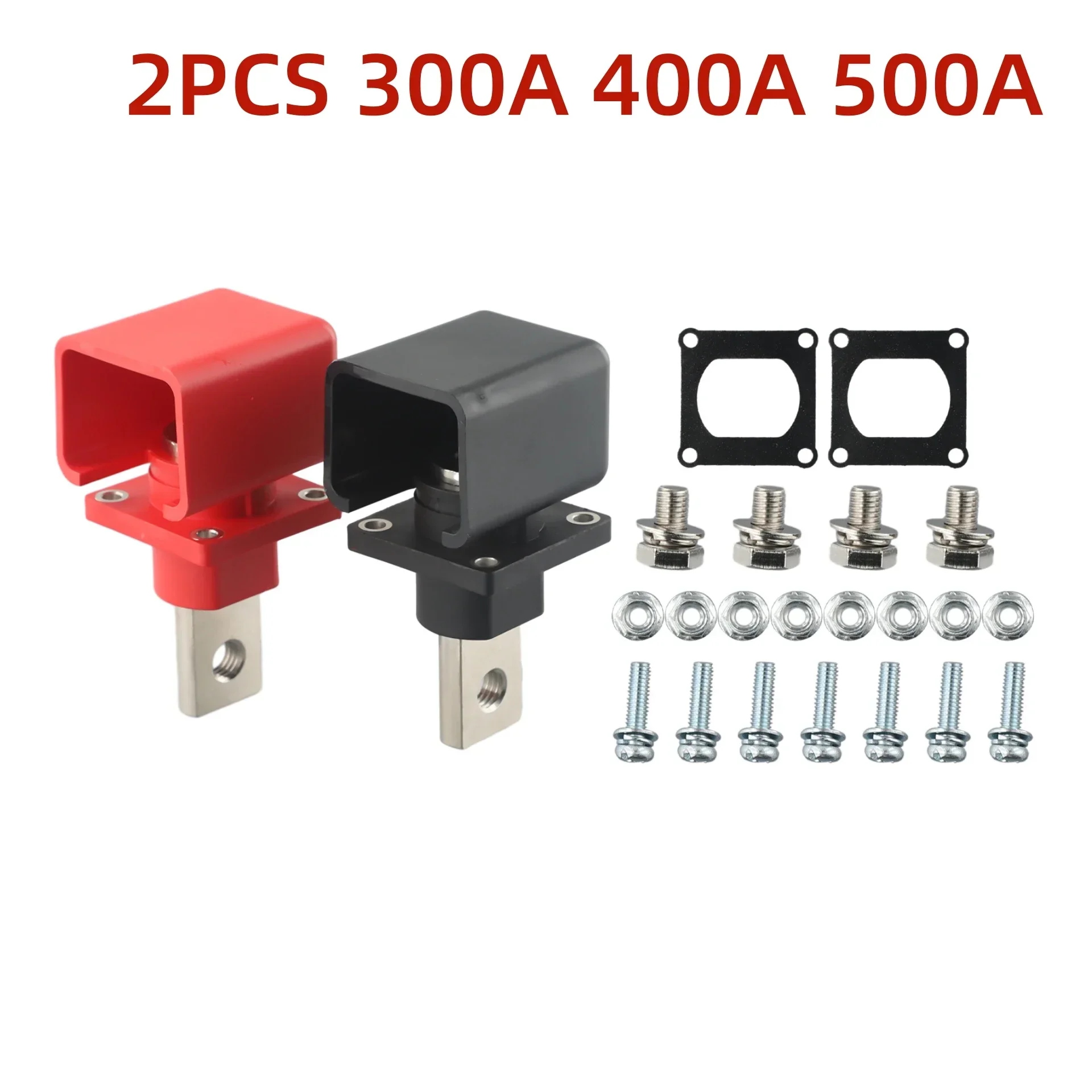 2Pc All-Koper Connectors Terminal Post Lithium Batterij Energie-opslag Terminal Batterij Connector Kabel Adapter Connector