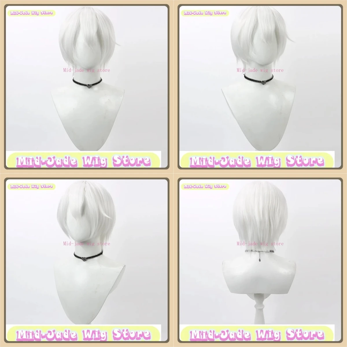 

Kamisama Kiss Tomoe Cosplay Wig Anime Game Role-playing Halloween Party Performance Synthetic Hair Mid-jade Wig Store