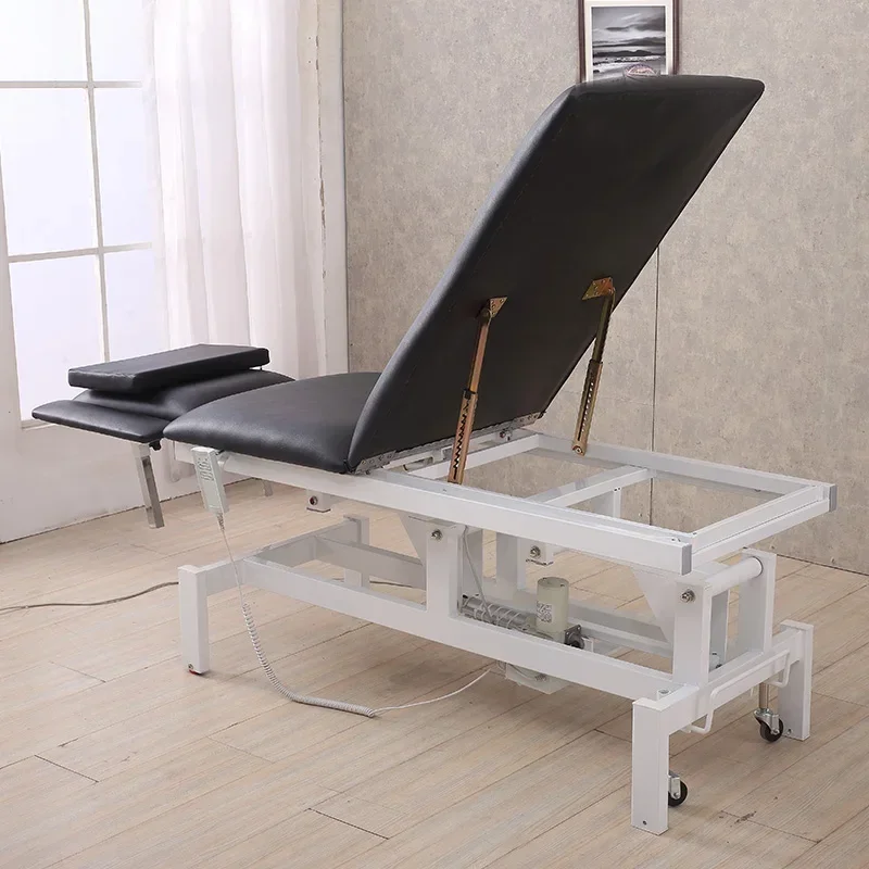 Chiropractic Folding Massage Bed Cosmetology Table Examination Massage Bed Electric Camas Quiropracticas Portatil Furniture