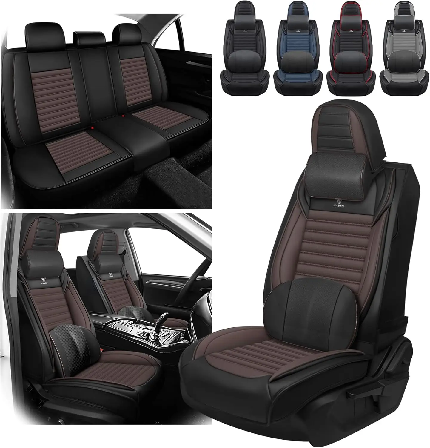 

Car Seat Cover for Honda Civic 2003-2025 Full Coverage Nappa Leather Car Seat Protector, Fashion Anti-Slip Waterproof Breathable