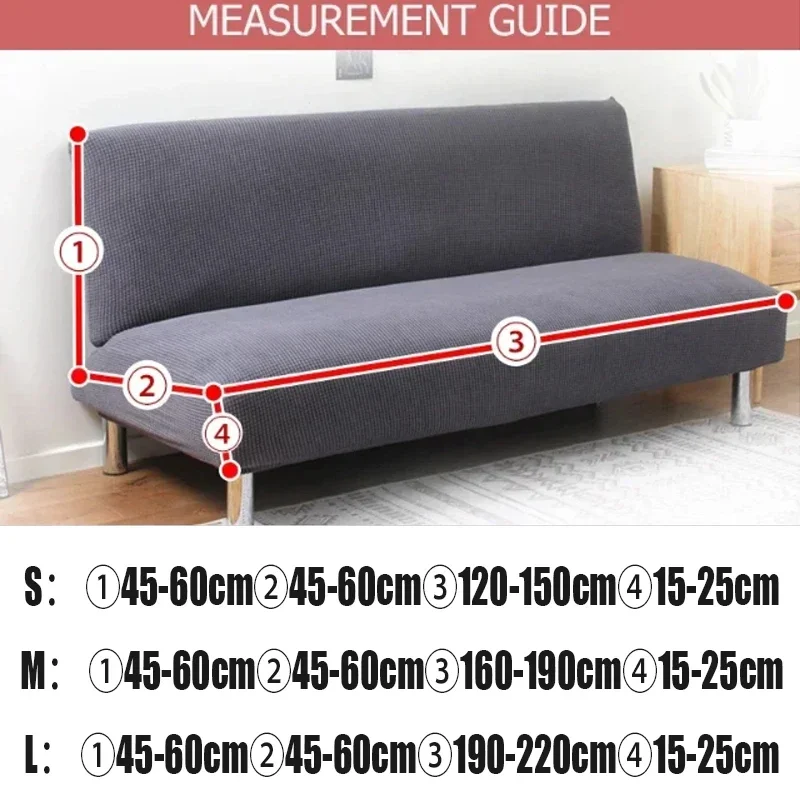 Capa de sofá-cama sem braços com padrão impresso, estiramento anti-sujo, assento dobrável, capas de sofá, protetores elásticos, 1 peça