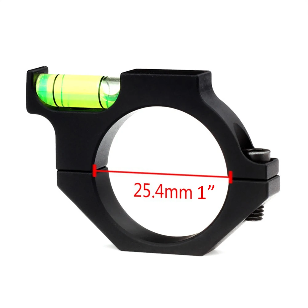 Hunting Rifle Scope Aluminum Alloy Bubble Level Fixture Aimpoint 25.4/30mm Balance Pipe Clamp Bracket Sighting Level Pipe Clamp