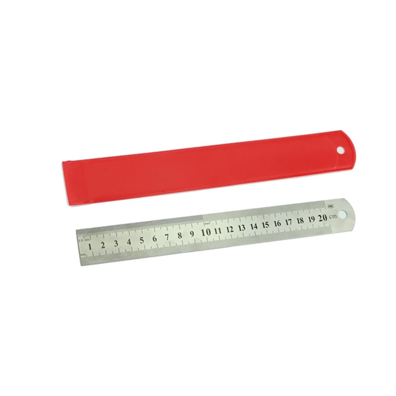 Stainless Hardened Steel Straight Ruler 15/20/30/50CM Student Rulers Measure Office & School Stationery