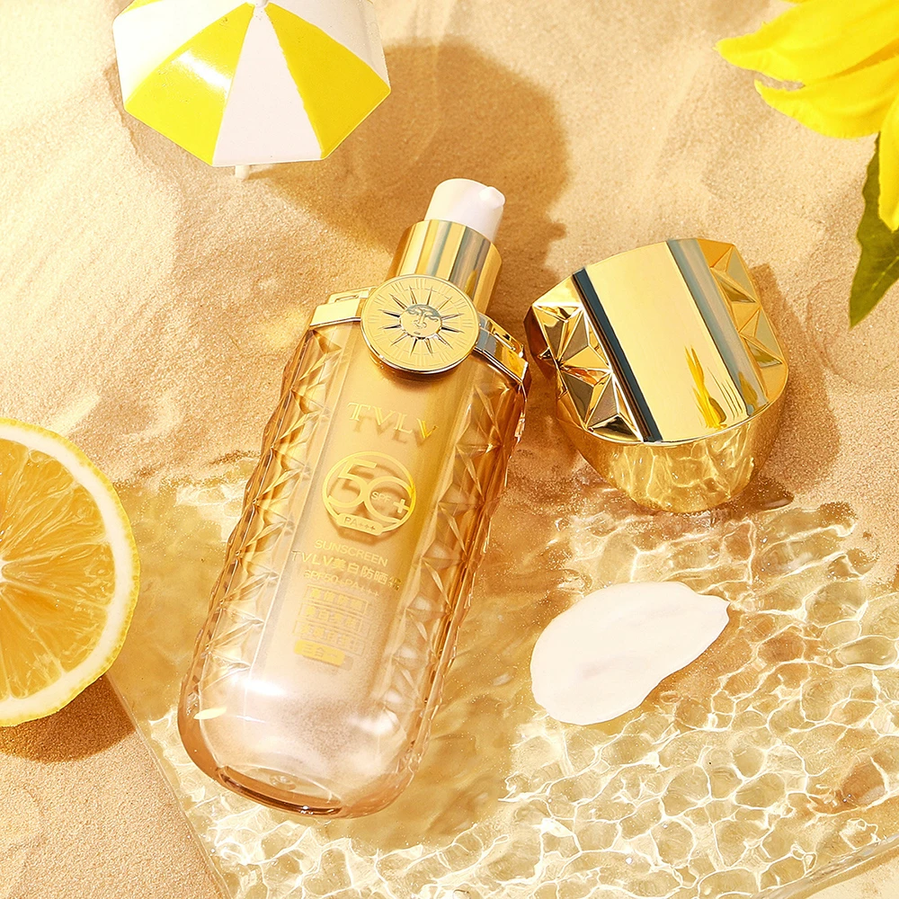 SPF50+ Sunscreen Lotion Brighten Solar Uv Radiation Sun Screen Protetor Body Cream Oil-control Moisturizing Face Sunscreen 50g