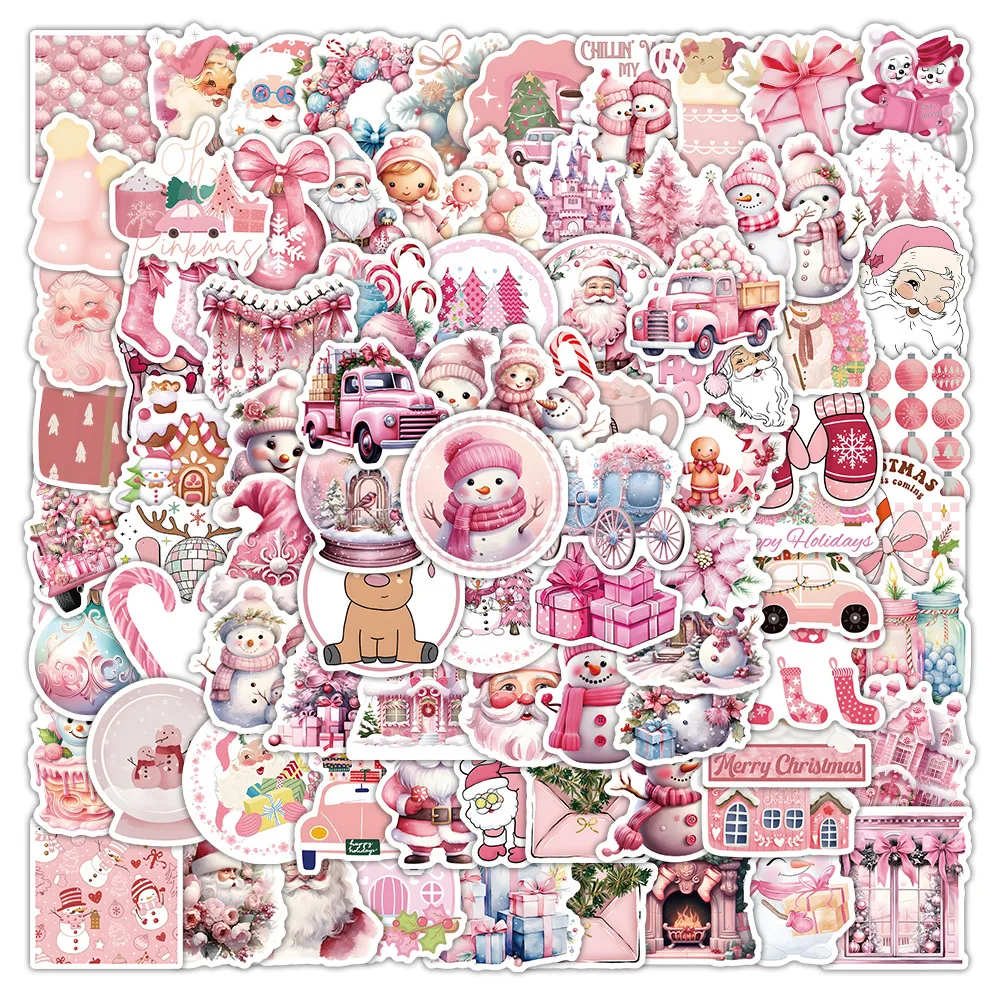 

10/50/100PCS Cartoon Cute Fun Christmas INS Style Doodle Decorative Stickers Waterproof Decal Children's Toy Gifts for Guitar