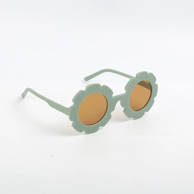 Nowe urocze wielokolorowe okulary przeciwsłoneczne w kształcie słonecznika dla chłopców i dziewcząt, okulary przeciwsłoneczne w stylu outdoorowym odporne na promieniowanie UV, okulary dla dzieci — zdjęcie 4
