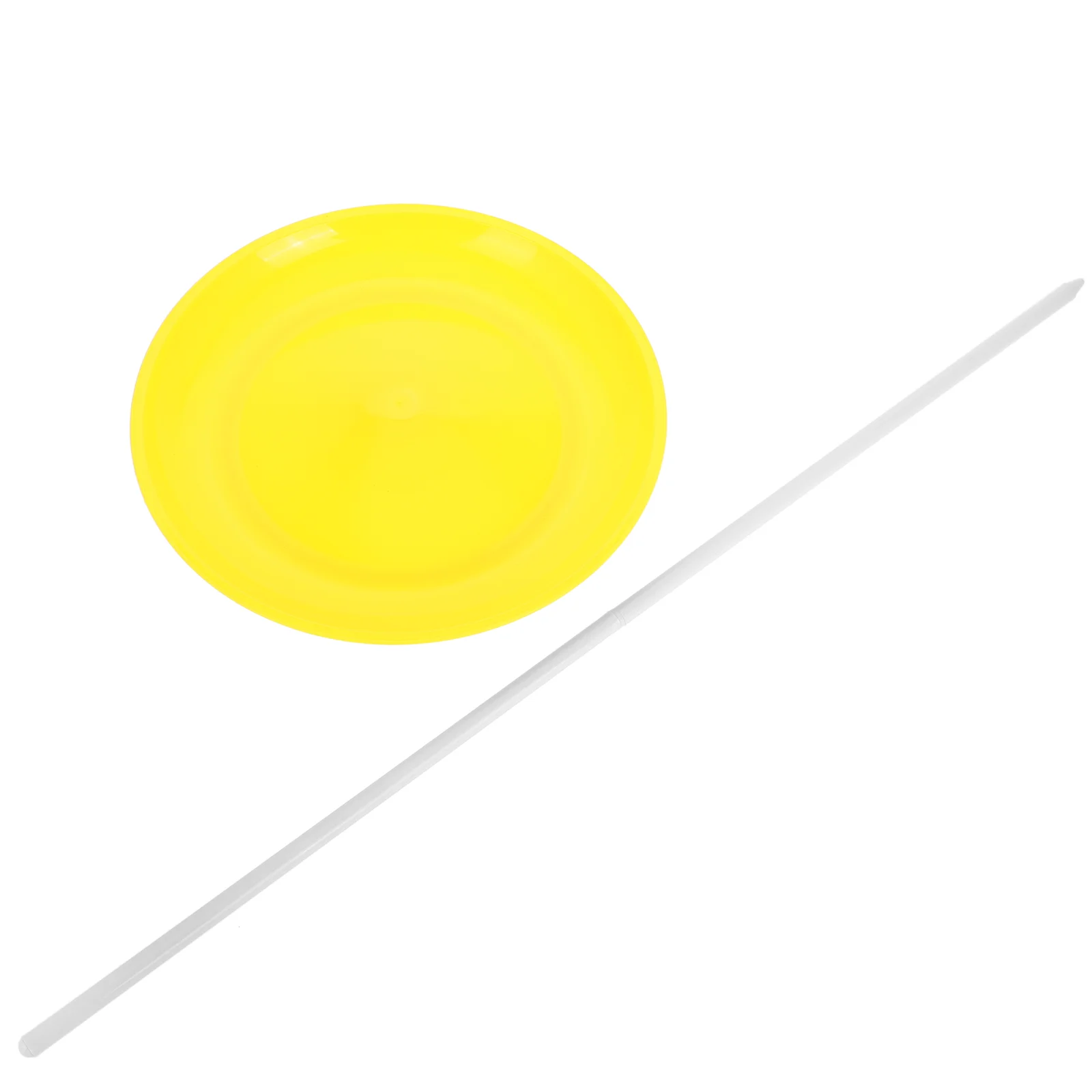 

Juggling Turntable Props Toy Party Spinning Plates Performance Yellow Plastic Reliable