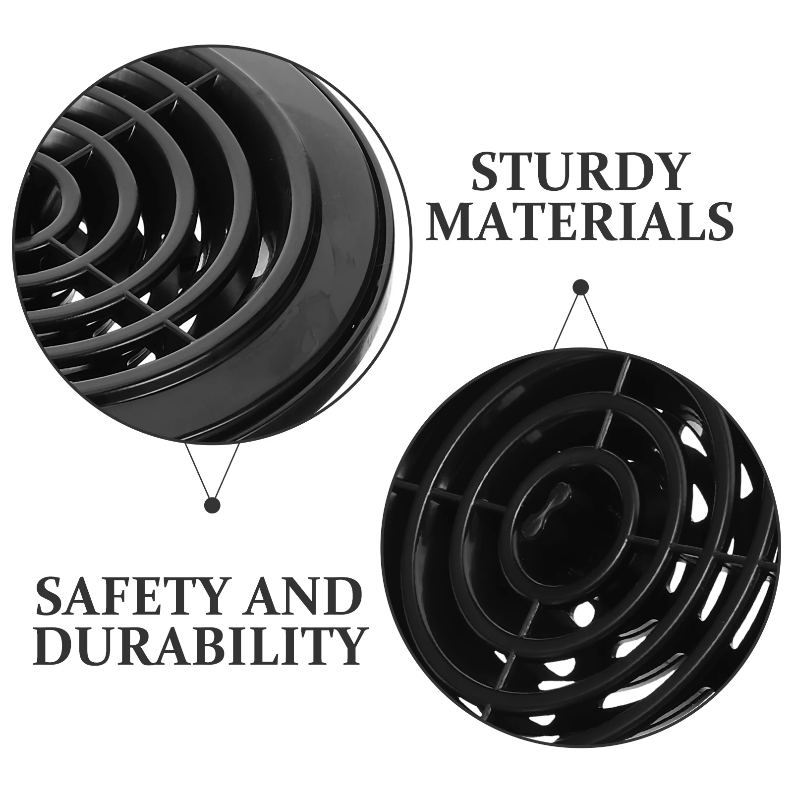 

Air Conditioner Outlet Panel Vent Louver Cover For Rv Bus Car Round Air Vent Grille Durable Adjustable Modern Style Exhaust