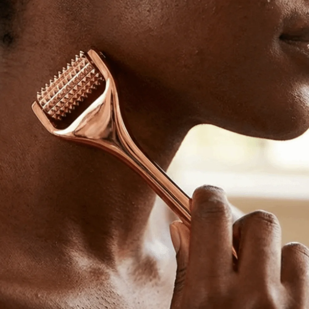 

Массажный ролик для лица против морщин, лифтинг-ролик для кожи, расслабляющий акупунктурный ролик, многоразовый ролик для подтяжки кожи, инструмент для ухода за кожей