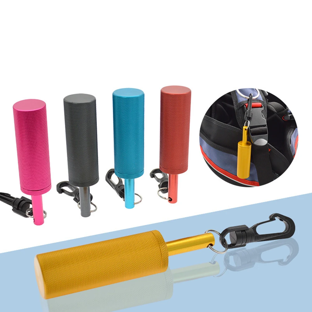 

1pc Diving Signal Rattle Shaker Aluminum Alloy Gas Cylinder Tapping High-frequency Signal Bell Underwater Call-Help Accessories