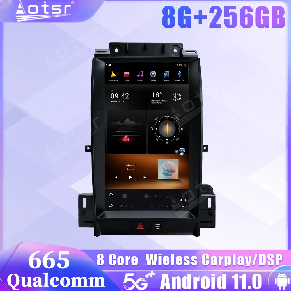 

Qualcomm Snapdragon 665 Android 11 Auto Car Radio For Ford Taurus 2012 2013 2014 2015 2016 GPS Receiver Carplay Stereo Head Unit