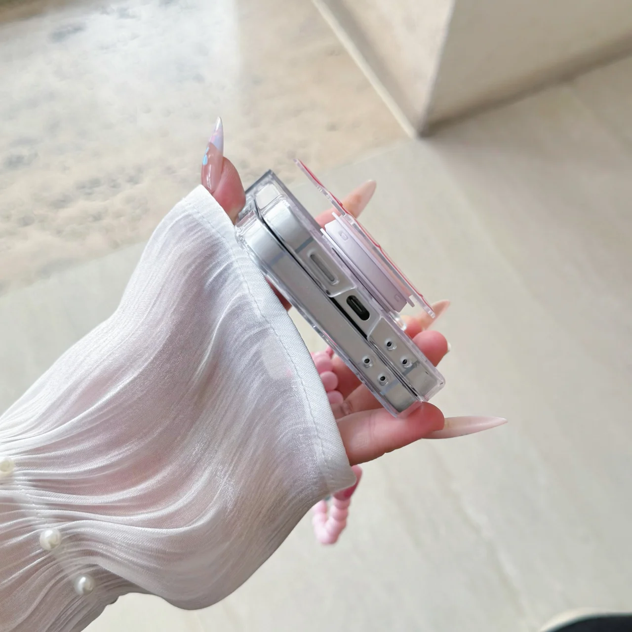 Vollbild-Cinnamoroll My Melody, faltbare Handyhülle für Samsung Galaxy Z Flip 7 FE 6, 5, 4, 3, 5G mit Trageband, magnetische Standabdeckung