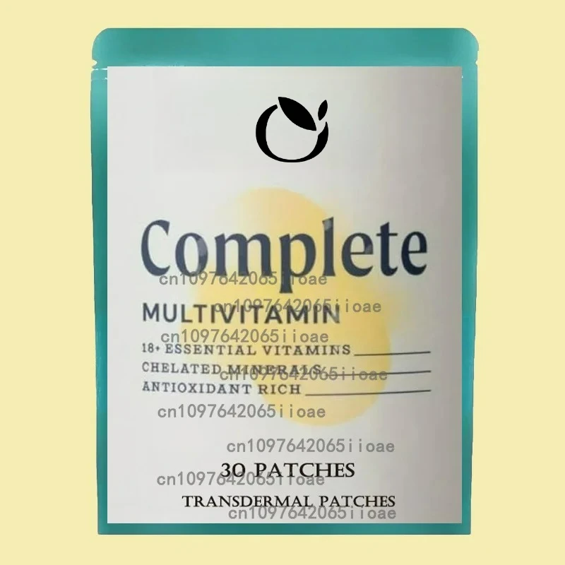 

30 Patches Multivitamin Transdermal Patches Vitamins A, B, C, D, E, Biotin for Women Bones, Brain, Heart, Immune & Energy