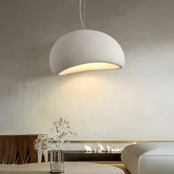 Nordic Wabi Sabi lampy wiszące oświetlenie jadalni nowoczesny salon sypialnia żyrandol sufitowy LED Loft Lustre lampy wiszące