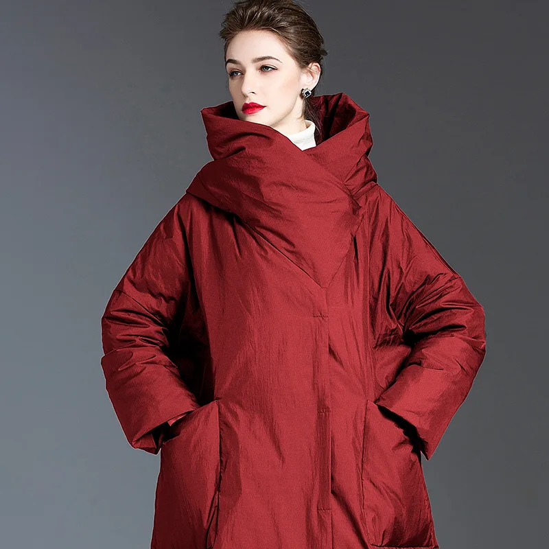 Women'S Winter Down Jacket 2023 Woman Clothing Female Long Padding Lightweight Padded Clothes Warm Feather Coats New Outerwear