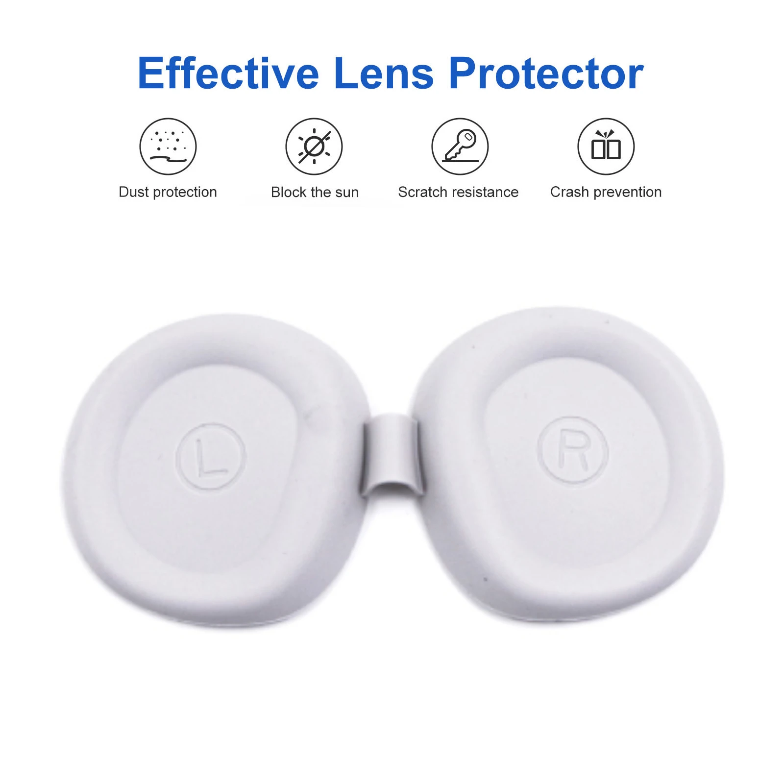 สําหรับ Meta Quest 3S VR เลนส์ซิลิโคนป้องกัน Anti-Scratch เลนส์ป้องกันฝุ่นสําหรับ Meta Quest 3 อุปกรณ์เสริม