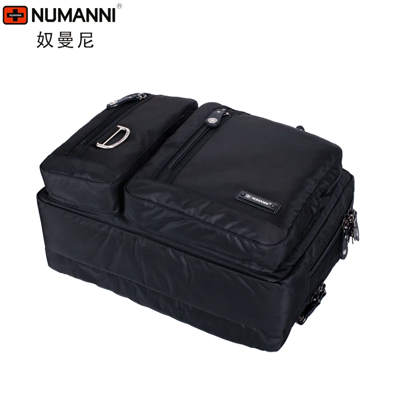 Original Numanni multi-functional large capacity laptop bag can shoulder one shoulder briefcase business men\'s bag travel bag