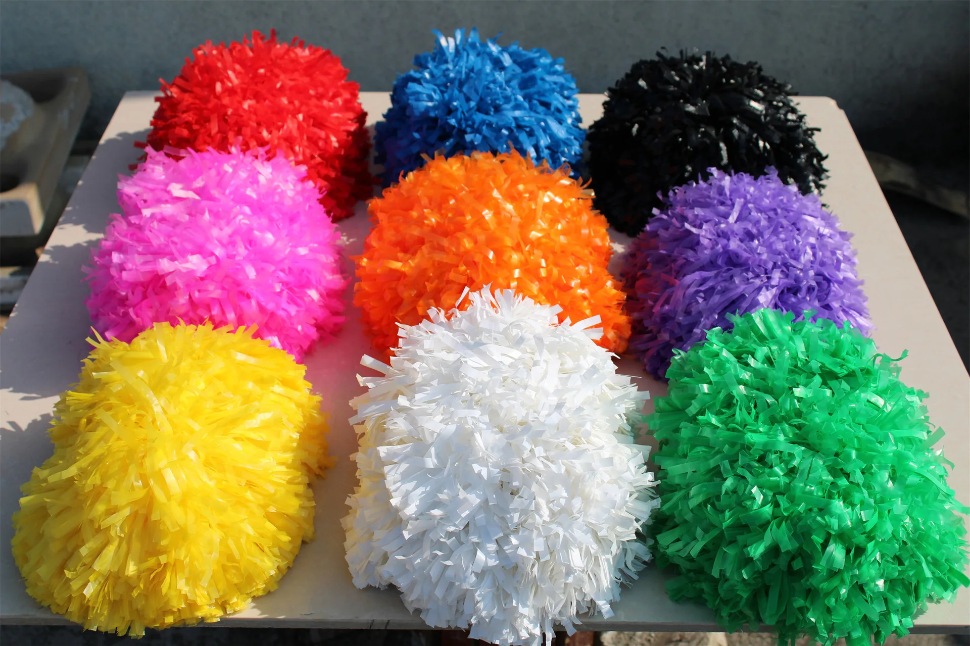 custom cheerleader Pom pom,baton handle,pick color ,one pair