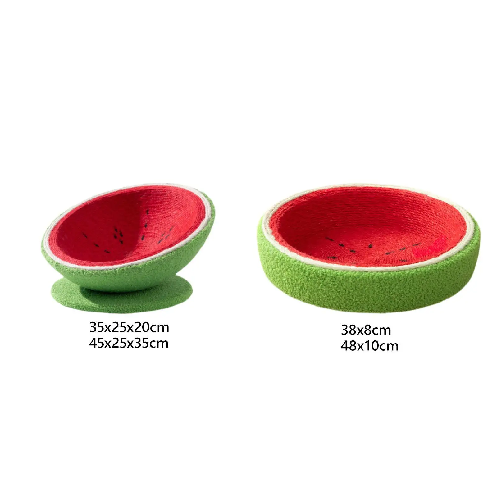 Cat Watermelon Nest Sisal Cat Scratcher Bed Modern Wear Resistant Cat Scratcher Bowl Luxury Pet Cat Lounge Bed Indoor Outdoor