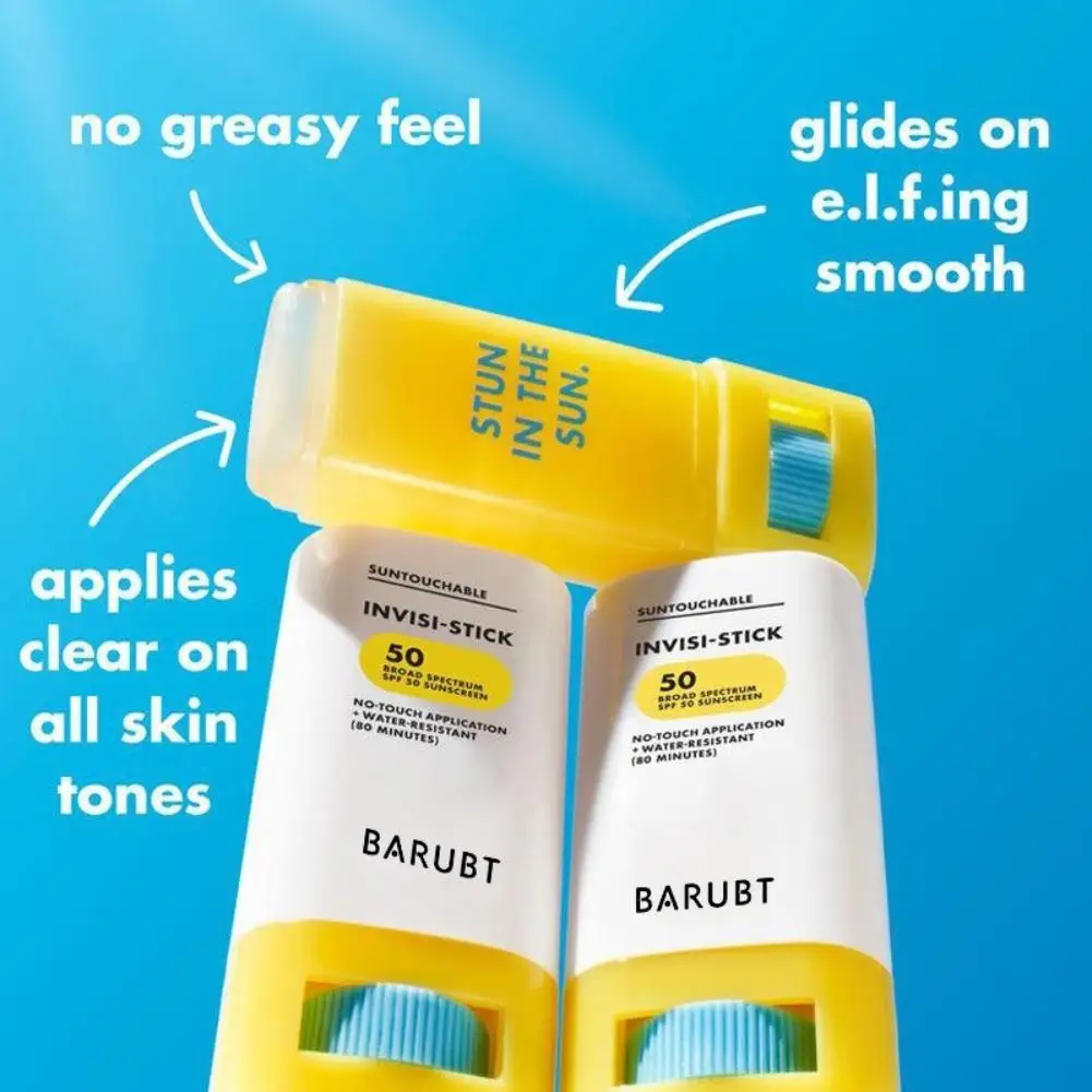

BARUBT SPF 50 Sunscreen Stick, Water-Resistant UV Protection, Antioxidant & Non-Greasy Sunblock Stick for All-Day Defense